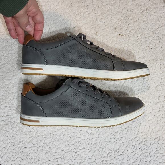 NEW Dune London Tezzy Suede Sneaker Grey Men's size 10 - Picture 1 of 7